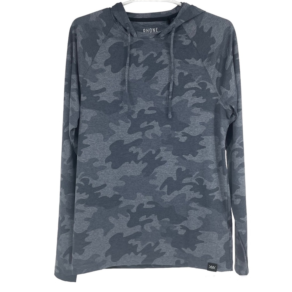 RHONE NWT MEN’S REIGN HOODIE PULLOVER NORDSTROM ANNIVERSARY CAMO PRINT SMALL - Picture 2 of 11